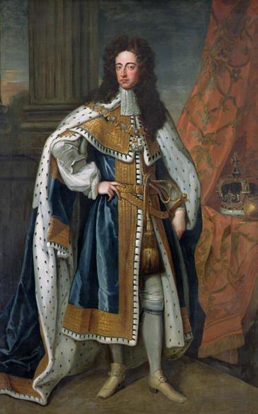 Sir Godfrey Kneller Portrait of King William III of England (1650-1702) in State Robes oil painting picture